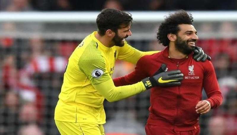 أليسون ومحمد صلاح 