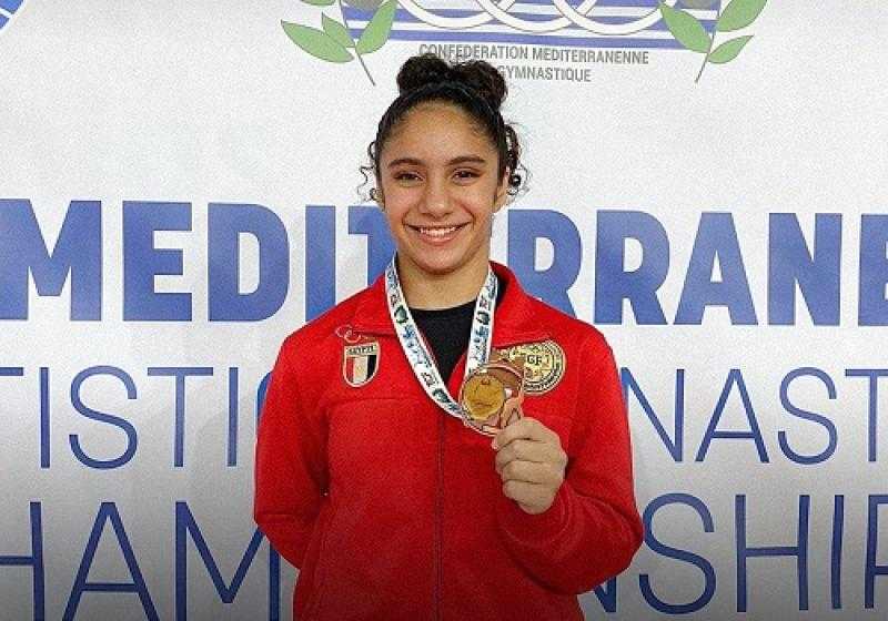 جودي جوهر تتوج ببرونزية للجمباز الفني ببطولة البحر المتوسط بتركيا