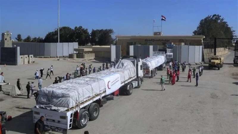 دخول الدفعة الثالثة من المساعدات الى غزة