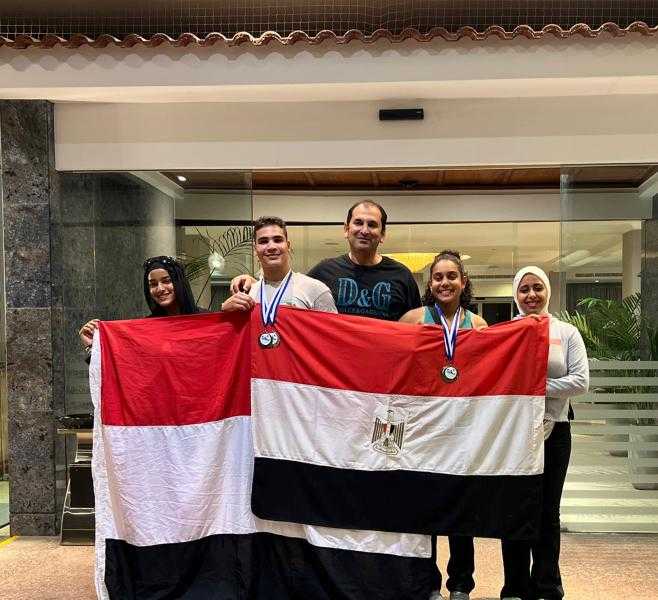 4 فضيات لفراعنة الكانوي والكياك ببطولة قبرص الدولية