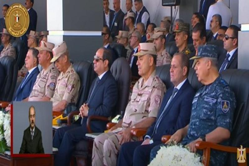 السيسي: حماية الأمن القومي والحدود المصرية دور أصيل للقوات المسلحة