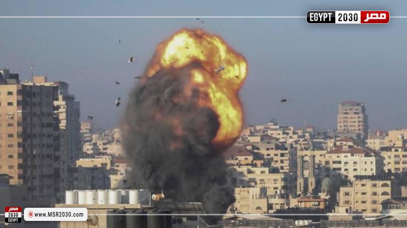 قصف إسرائيلي لمخيم المغازي بوسط غزة