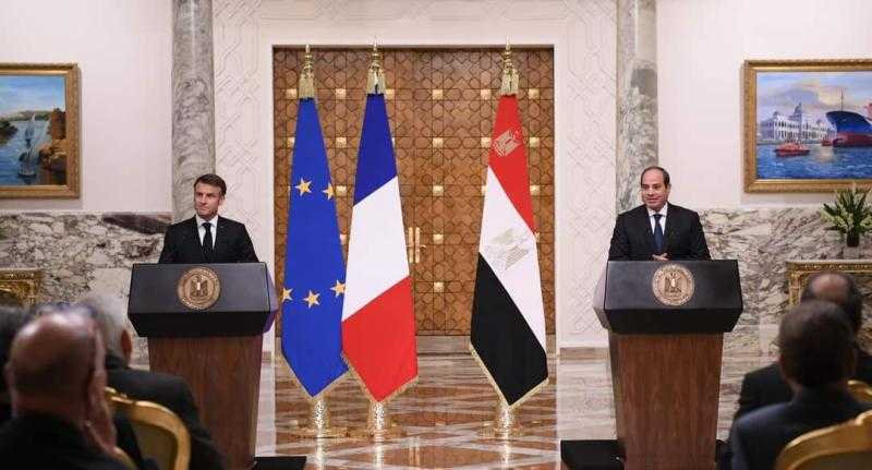 تفاصيل رسائل الرئيس السيسي وماكرون لحل الأزمة في غزة