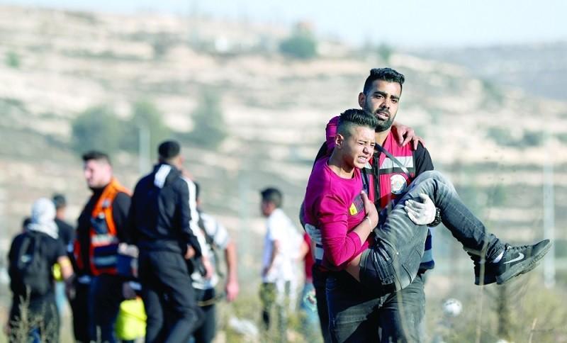 إصابة طفلين فلسطينيين برصاص الاحتلال في مخيم الجلزون شمال رام الله