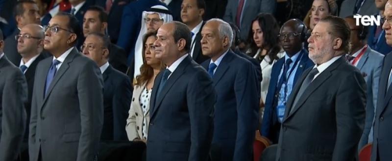 لافتة إنسانية من السيسي بشأن الضحايا المدنيين في قطاع غزة.. «فيديو»