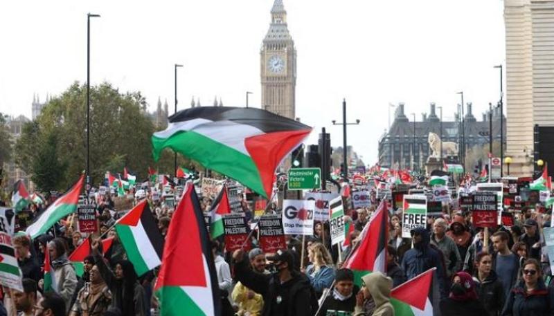مظاهرات لندن الداعمة لفلسطين