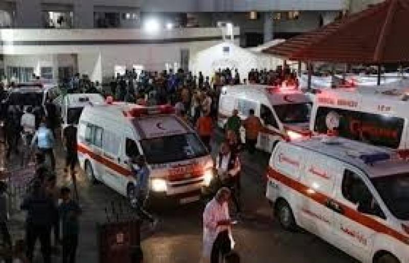 الهلال الأحمر الفلسطيني: جيش الاحتـلال يقصف محيط مستشفى القدس في غزة