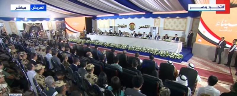 بث مباشر.. لقاء رئيس الوزراء بمشايخ وعواقل شمال سيناء بمقر الكتيبة 101 بالعريش