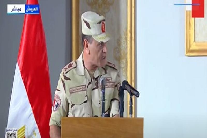 قائد الجيش الثاني الميداني: عقدنا العزم على حماية مقدرات الشعب المصري وأرضه