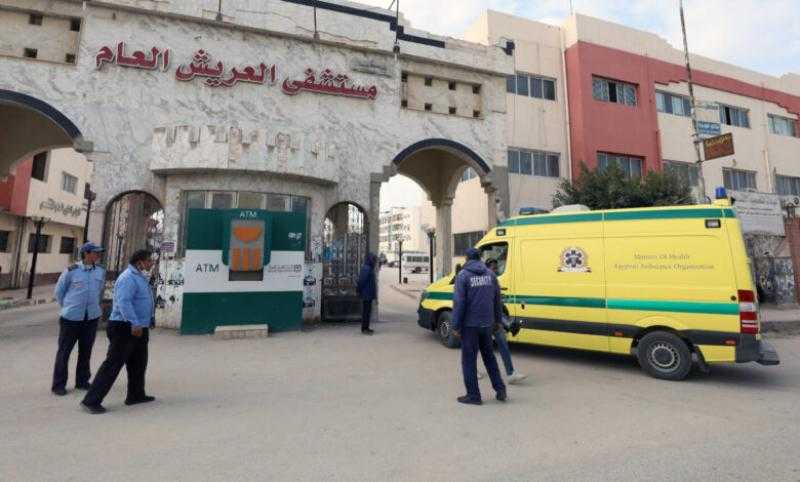 بينهم 5 سيدات و4 أطفال.. مستشفى العريش العام يستقبل 15 مصابًا فلسطينيًا