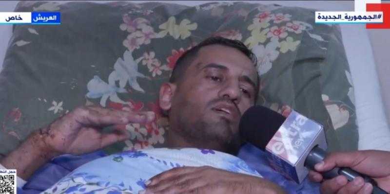 أحد الجرحى الفلسطينيين بمستشفى العريش العام: «الأطقم الطبية في مصر استقبلونا أحسن استقبال»