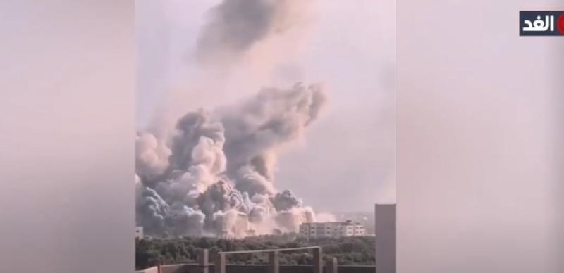 شاهد.. لحظة قصف الاحتلال الإسرائيلي جامعة الأزهر بقطاع غزة