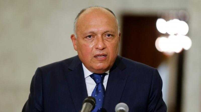 شكري: مصر ترفض المحاولات الإسرائيلية للتهجير القسري لأبناء غزة