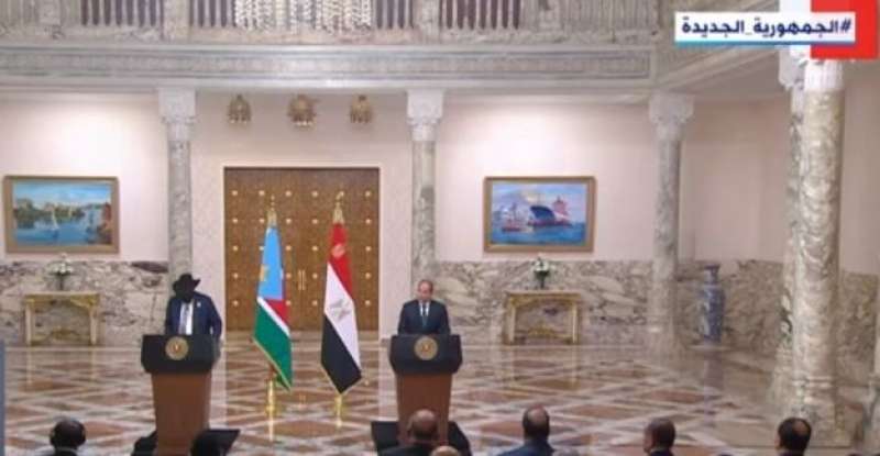 السيسي ورئيس جنوب السودان