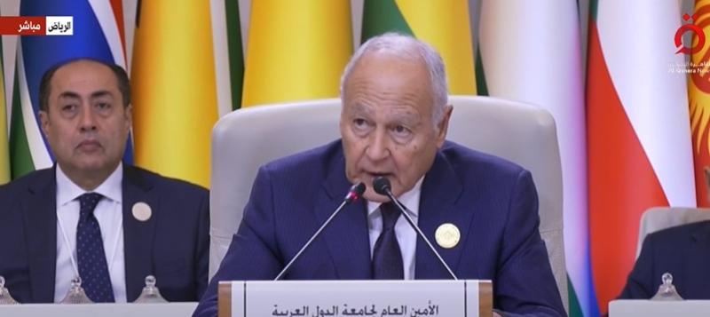 أبو الغيط: إسرائيل تنفذ حملة تطهير عرقي في غزة على مرأى ومسمع العالم بأكمله.. «فيديو»