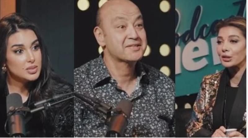 أصالة مع ياسمين صبري وعمرو أديب 