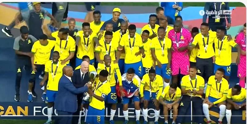 شاهد | مراسم تتويج صن داونز بلقب الدوري الإفريقي الأول بالتاريخ