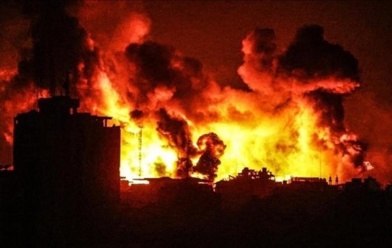 عاجل قصف مجمع الشفاء في غزة الان