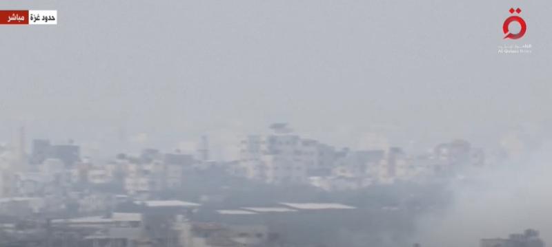 شاهد.. استمرار للغارات الإسرائيلية على حدود غزة