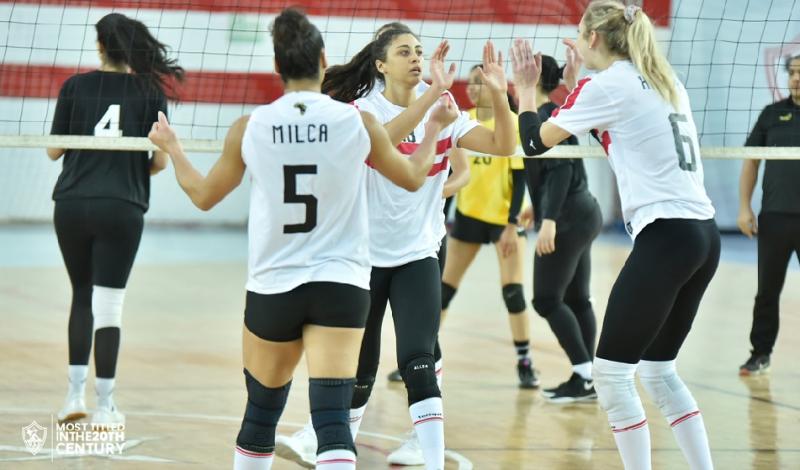 سيدات طائرة الزمالك يهزمن 6 أكتوبر 3-صفر في الدوري 