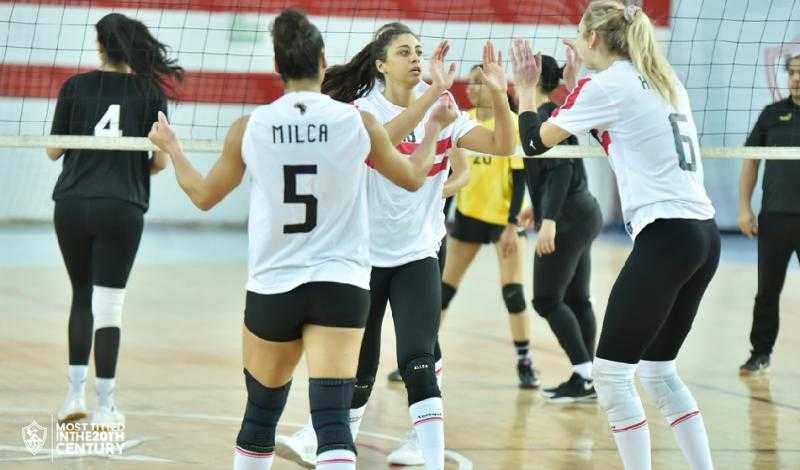 سيدات طائرة الزمالك يهزمن 6 أكتوبر في الدوري