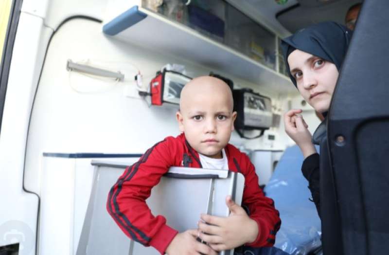 أطفال مرضى السرطان في غزة