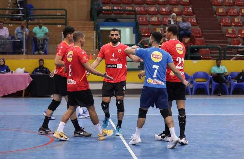 «رجال طائرة الأهلي» يفوز على المقاولون العرب في الدوري الممتاز