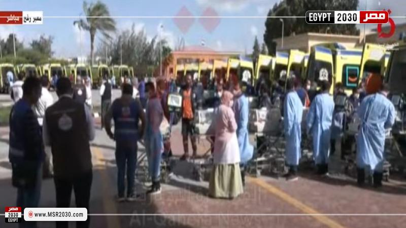 استقبال الأطفال الخدج بمعبر رفح