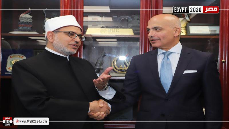 رئيس جامعة عين شمس يستقبل رئيس جامعة الأزهر