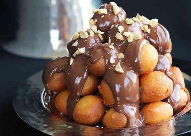  الزلابيا بالشوكولاتة