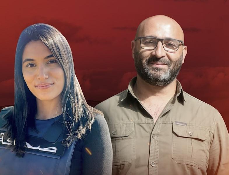 مراسلة ومصور فضائية الميادين