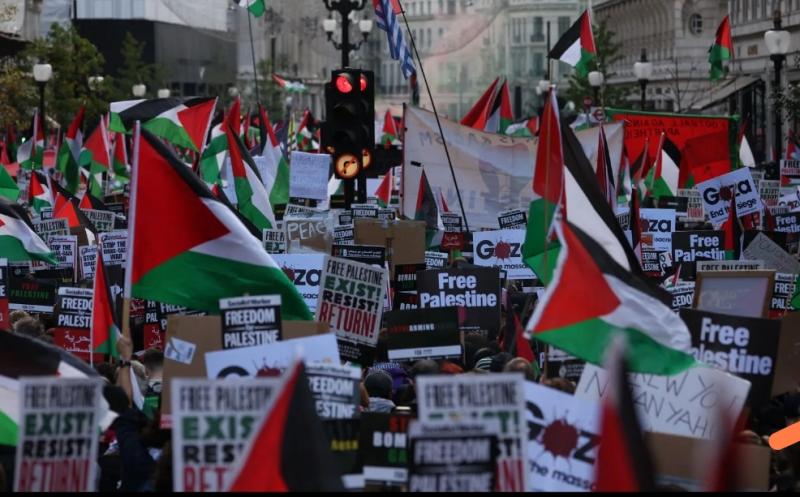مظاهرات مؤيدة لفلسطين في أوروبا