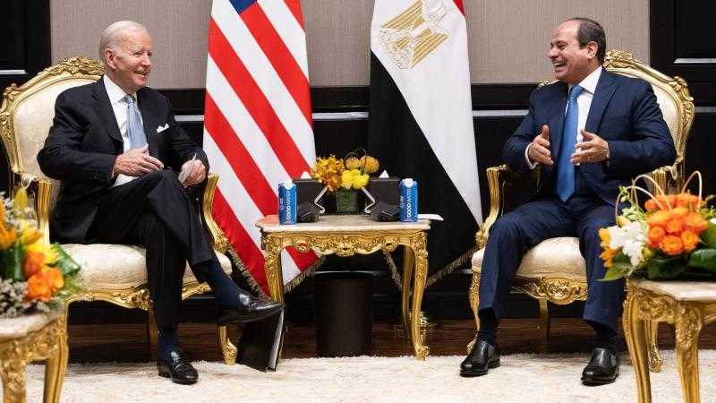 السفارة الأمريكية: بايدن قدم شكره للرئيس السيسى وأكد رفض واشنطن لـ”التهجير”