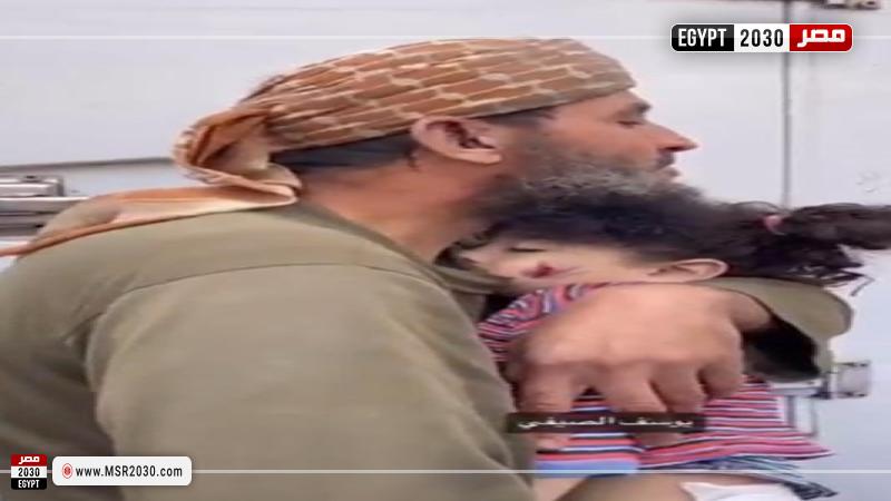 وداع أب فلسطيني لابنته