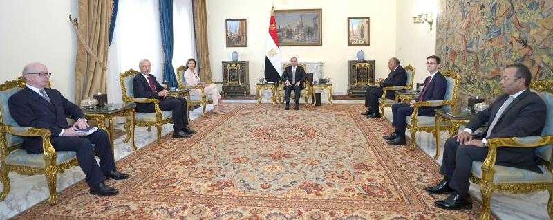 السيسي يستقبل وزيري خارجية سلوفينيا والبرتغال