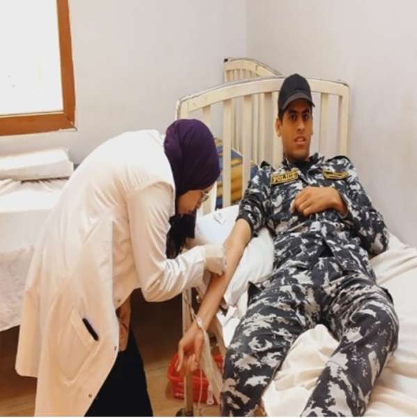 جانب من حملة التبرع بالدم