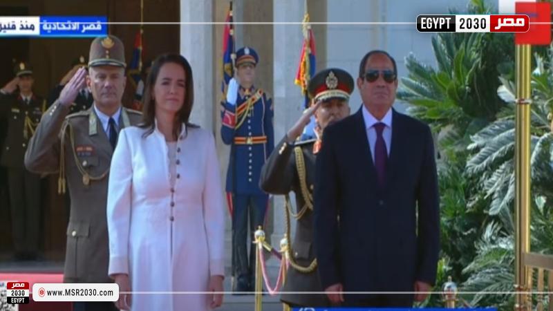 الرئيس السيسي ورئيسة المجر