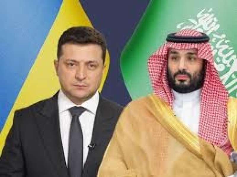 الأمير محمد بن سلمان وزيلينسكي 