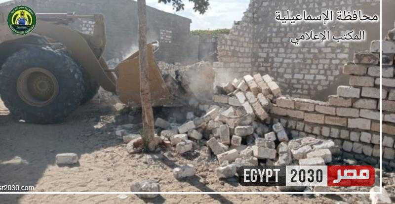 حملات لإزالة 36 حالة تعدِ على الأراضي الزراعية بالإسماعيلية