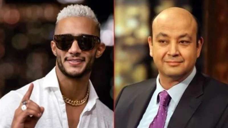 عمرو أديب ومحمد رمضان 