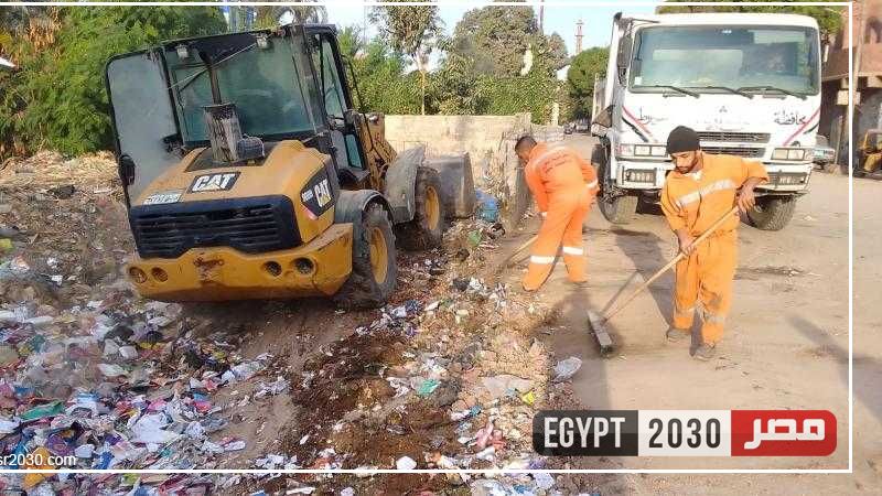 رفع 360 طن قمامة بـ 3 مراكز خلال يوم واحد بأسيوط