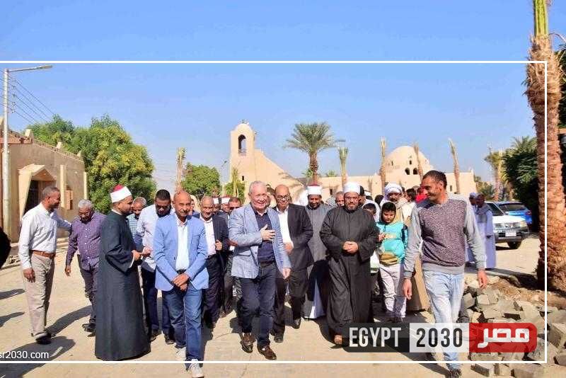 محافظ الأقصر يتابع أعمال مشروع إنشاء كورنيش البر الغربى بالقرنة