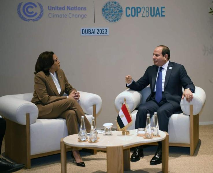 السيسي ونائبة الرئيس الأمريكي 