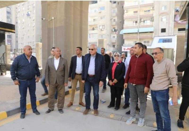محافظ الجيزة يتابع أعمال تطوير قطاعات ترعة المريوطية فيصل والطرق والمحاور المؤدية للمناطق الأثرية
