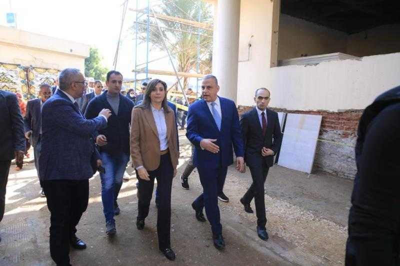 وزيرة الثقافة وطارق الفقي يتفقدان أعمال تطوير قصر ثقافة سوهاج