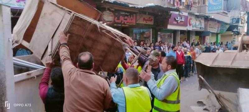 رفع 1005 حالات إشغال طريق مخالف بـ4 مراكز بالبحيرة