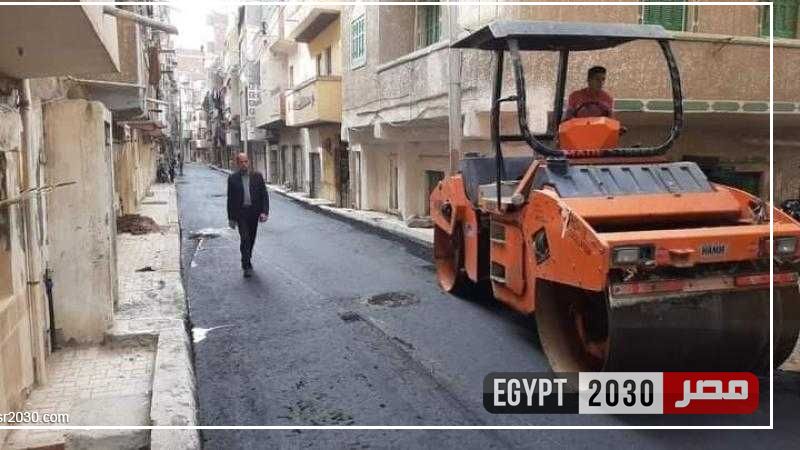 بتكلفة 4 ملايين.. رصف فرعيات عزبة سعد بدمنهور