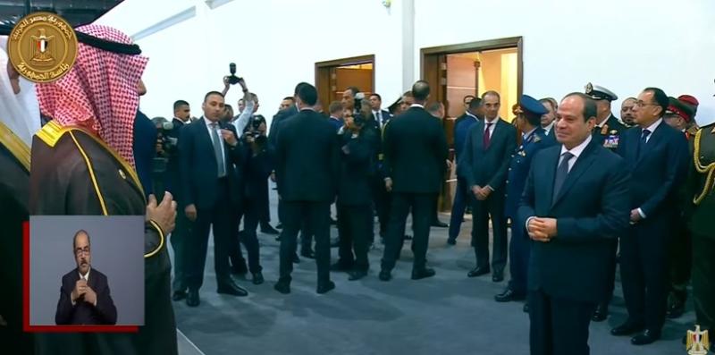 السيسي يتفقد جناح المملكة العربية السعودية بمعرض «إيديكس 2023»