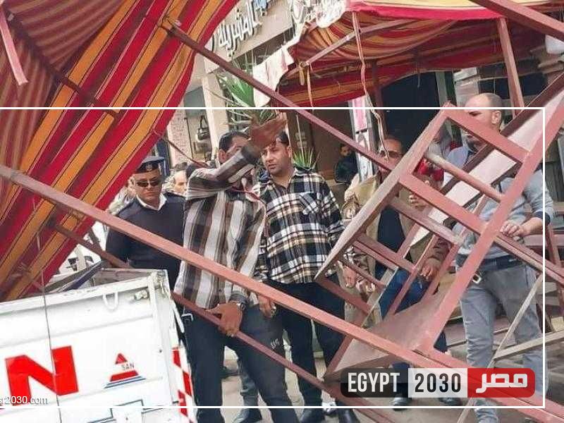 رفع 686 حالة إشغال طريق مخالف بنطاق 3 مراكز