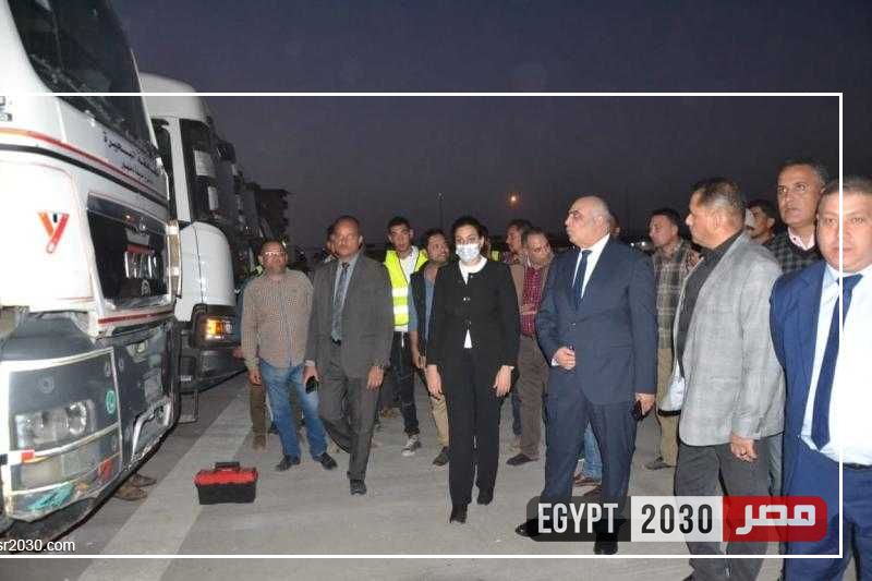 نائب محافظ البحيرة تتفقد اصطفاف المعدات الفنية المستخدمة لإدارة الأزمات
